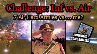 Challenge Infantry vs 7 Air Force  CampC Generals Zero Hour  No Commentary [upl. by Ariaec]