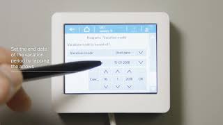 Warmafloor Sentio  How to set vacation mode [upl. by Uehttam]