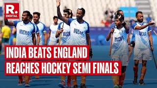 India Win Dramatic Shootout Beat England To Enter Hockey Semis [upl. by Alleinad534]