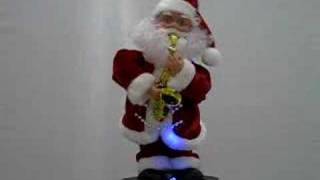 Christmas Lighting Ornament Toys Santa dances plays saxophone Jingle Bell Sound Active [upl. by Zoha]