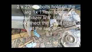 Toyota Estima Drivers side shocker replacement short video [upl. by Rye811]