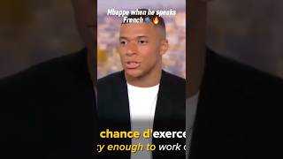 Mbappe in French vs English 😂😭  shorts [upl. by Frayne644]