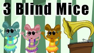 Three Blind Mice  Kids Nursery Rhymes [upl. by Fleeman]