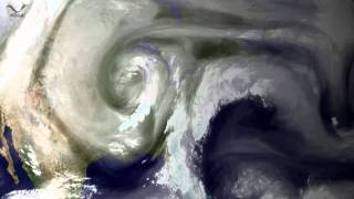 Midwest cutoff low animation from NOAA Sept 2011mp4 [upl. by Suhcnip]