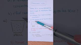 EJERCICIO DE EXAMEN ► Disoluciones en gl shorts química disoluciones [upl. by Goda503]