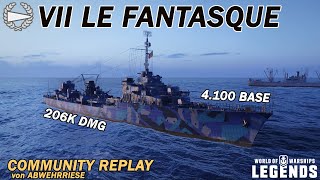 LE FANTASQUE  Community Replay von ABWEHRRlESE  World of Warships Legends [upl. by Nyraa493]