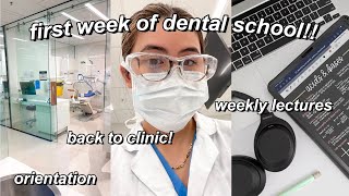 First Week of Dental School 🦷 Welcome to 3rd Year [upl. by Cheri]