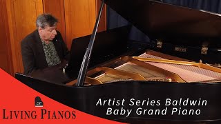 Baldwin Artist Baby Grand Piano Model M  LivingPianoscom [upl. by Ramor34]