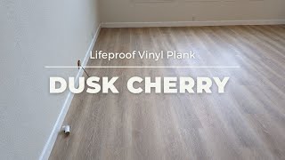 Lifeproof Dusk Cherry Luxury Vinyl Plank [upl. by Htirehc]