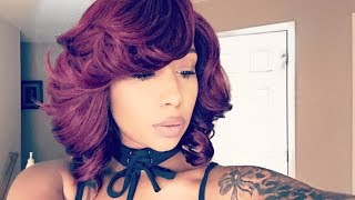 Affordable Burgundy Wig Series ft Divatress 3 [upl. by Negyam]