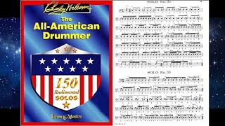 Solo no35 Charley WilcoxonThe All American Drummer150 Rudimental Solos [upl. by Ellennaj257]