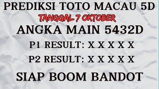 PREDIKSI TOTO MACAU 5D HARI INI 7 OKTOBER 2024  BOCORAN TOTO MACAU 5D HARI INI  TTM 5D [upl. by Hawthorn]