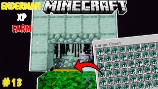 Minecraft Enderman xp farm pocket edition 120  minecraft minecraftmobile [upl. by Lally]