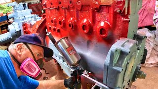 Painting Begins  Farmall 856 Restoration Episode 12 [upl. by Leban726]