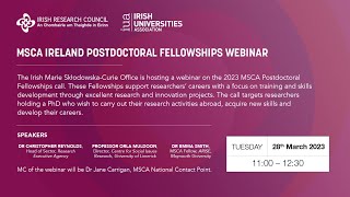 MSCA Postdoctoral Fellowships Promotional Event 2023 [upl. by Akemej763]