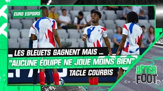 Euro Espoirs  quotJe ne vois pas une équipe qui joue moins bien que les Bleuetsquot dézingue Courbis [upl. by Aneehsar791]