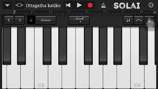 Ottagatha katiko keyboard notes Actor vivek playing  ARR [upl. by Andee]