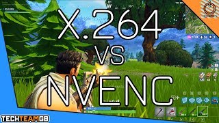 X264 vs NVENC  Streaming and Gaming  FORTNITE [upl. by Kernan753]