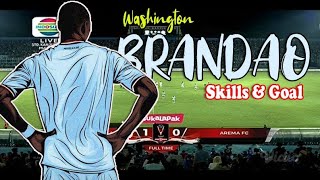 WASHINGTON BRANDAO Magic Skills and Goal Persela Vs Arema [upl. by Morville]