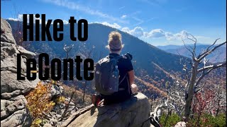 Hiking to Mount LeContevia Trillium Gap and down Rainbow Falls [upl. by Adnoel550]