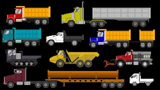 Dump Trucks  The Kids Picture Show [upl. by Enilekaj959]