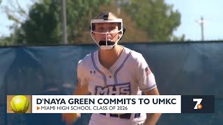 DNaya Green commits to UMKC softball [upl. by Vada]