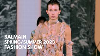 Balmain  SpringSummer 2023 Fashion Show 4K  tooStylish [upl. by Anayaran]