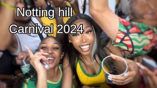 Notting Hill Carnival London uk 🇬🇧 walking vlog 2024🇯🇲carnival [upl. by Hutchinson]