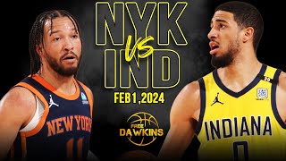 New York Knicks vs Indiana Pacers Full Game Highlights  February 2 2024  FreeDawkins [upl. by Selia]