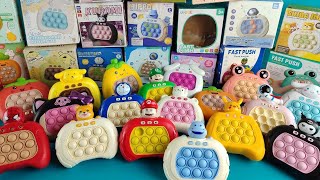 SATISFYING POP IT PUSH GAME BIGGEST COLLECTION ALL HELLO KITTY KUROMI CINNAMOROLL MARIO DORAEMON TOY [upl. by Adnalohs690]