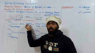 Reduction of carbonyl compound  Reaction with Sodium borohydride  12th class  ch12 [upl. by Aken]