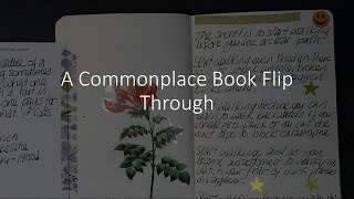 A Commonplace BookFlip Through [upl. by Jud]