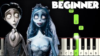 The Piano Duet  Corpse Bride  BEGINNER PIANO TUTORIAL  SHEET MUSIC by Betacustic [upl. by Haliehs]