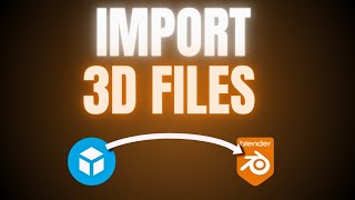 How to Import Models into Blender 40 [upl. by Coussoule]