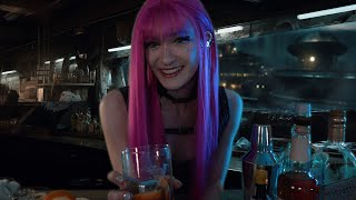 Futuristic Bartender  Calming Evening in a Flying Hotel  SCIFI ASMR [upl. by Aihtibat]