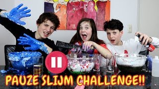 PAUZE SLIJM CHALLENGE met HUGO en TOBIAS  Bibi [upl. by Devonne832]