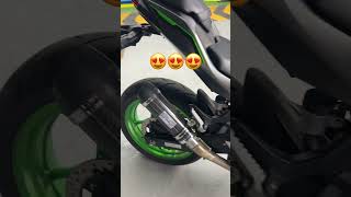 Leo Vince Muffler on Z500 Kawasaki Sound Check z500muffler leovince ladyridernegros [upl. by Aidiruy]