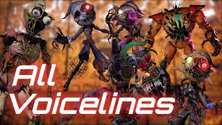 FNaF Ruin Glamrock Animatronics All Voicelines with subtitles [upl. by Bello736]