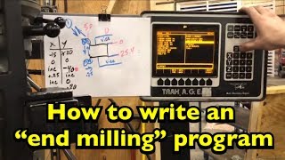 Bridgeport w CNC Prototrak Basics 10 [upl. by Aisatnaf916]