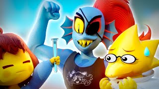 Alphys and Undynes Experiment Undertale 3D Animation [upl. by Adnaerb]