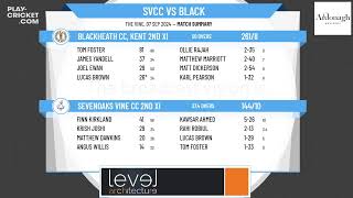 Sevenoaks Vine CC 2nd XI v Blackheath CC Kent 2nd XI [upl. by Biondo177]