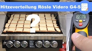 Hitzeverteilung im Rösle Gasgrill Videro G4S  Toastbrot Test Version 20  deutsch [upl. by Anaitsirhc719]