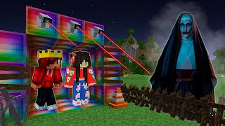 RAFAEL E AMANDINHA FIZERAM UMA BASES 100 SEGURA CONTRA A FREIRA NO MINECRAFT [upl. by Finbar]