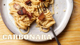 How To Make AUTHENTIC Spaghetti Carbonara  with Guanciale   Fast amp Easy [upl. by Greenes]