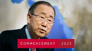 Ban Kimoon at Harvard Kennedy School 2023 Graduation Address [upl. by Adikam]