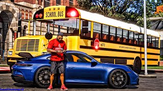 Back to School Day 2 in GTA 5 Lets Go to Work GTA 5 Mods 4K [upl. by Dopp]