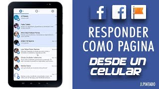 Responder como pagina de facebook desde un celular  móvil [upl. by Norvan]