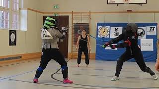 sHEMAsters German longsword tournament kickout round and quarter final [upl. by Sterrett]