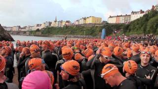 Ironman Wales  Daniel Sumner Singing the Welsh National Anthem [upl. by Felita]