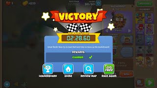 BTD6 Race “Spikes Caltrops and More” in 22860 4th [upl. by Kcirded]